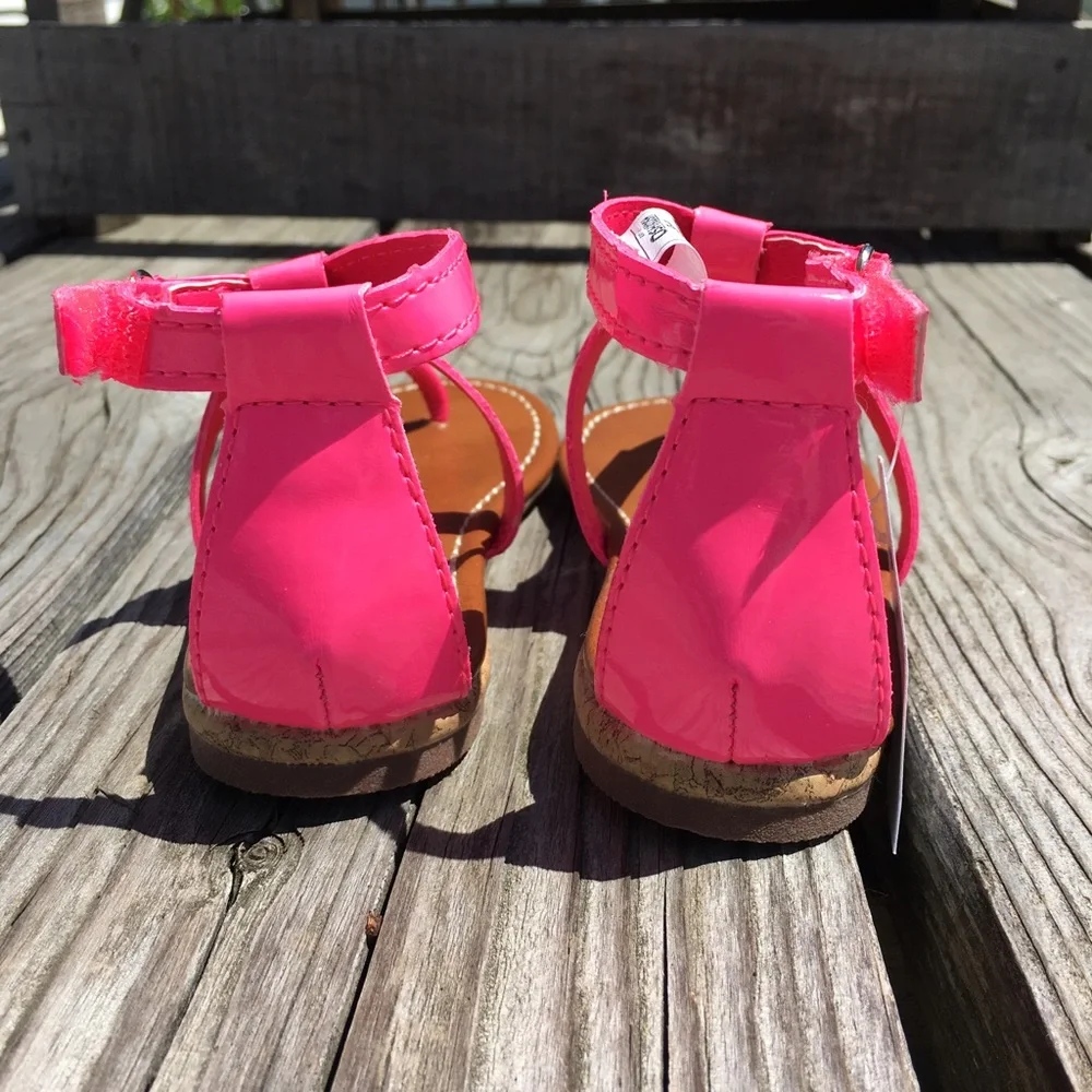- OshKosh Pink Patent Leather Gladiator Sandals! NEW!